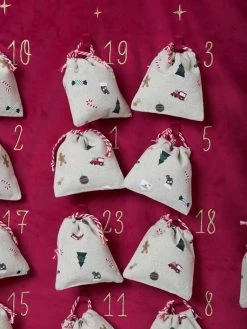 24 Pochons Pour Calendrier De L'Avent Beige / Multicolore - Vertbaudet -Vertbaudet Boutique 24 pochons pour calendrier de lavent 4