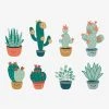 8 Grands Stickers Cactus Vert / Multicolore - Vertbaudet 2 8 Grands Stickers Cactus Vert / Multicolore - Vertbaudet -Vertbaudet Boutique 8 grands stickers cactus