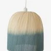 Abat-jour En Bambou Tie And Dye Beige / Bleu - Vertbaudet -Vertbaudet Boutique abat jour en bambou tie and dye