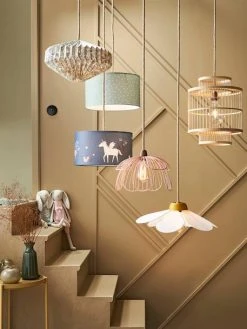 Abat-jour Pour Suspension En Métal Fleur Rose - Vertbaudet -Vertbaudet Boutique abat jour pour suspension en metal fleur 3