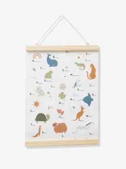Affiche Abécédaire MINI ZOO Beige - Vertbaudet -Vertbaudet Boutique affiche abecedaire mini zoo 2