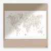 Affiche Carte Du Monde LES PETITES DATES Marron Imprimé - Les Petites Dates -Vertbaudet Boutique affiche carte du monde les petites dates