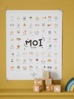 Affiche Moi Je Sais LES PETITES DATES Blanc - Les Petites Dates -Vertbaudet Boutique affiche moi je sais les petites dates 3