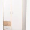 Armoire 2 Portes + 2 Tiroirs LIGNE HOPLA Blanc - Vertbaudet -Vertbaudet Boutique armoire 2 portes 2 tiroirs ligne hopla