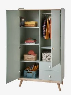 Armoire 2 Portes LIGNE CONFETTI Vert - Vertbaudet -Vertbaudet Boutique armoire 2 portes ligne confetti 5