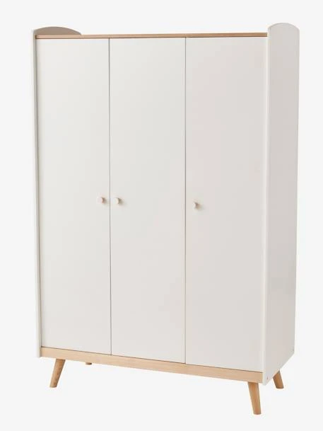 Armoire 3 Portes LIGNE CONFETTI Blanc/bois - Vertbaudet 3 Armoire 3 Portes LIGNE CONFETTI Blanc/bois - Vertbaudet