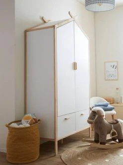 Armoire Cabane ROBINSON Blanc Mate - Vertbaudet -Vertbaudet Boutique armoire cabane robinson 4