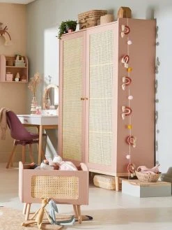 Armoire Cannage LIGNE POÉSIE Rose - Vertbaudet -Vertbaudet Boutique armoire cannage ligne poesie 2