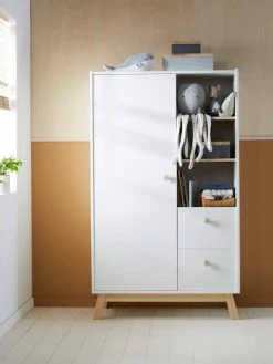 Armoire LIGNE GRANDE OURSE Blanc/bois - Vertbaudet -Vertbaudet Boutique armoire ligne grande ourse 3