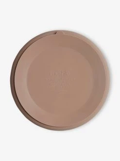 Assiette Compartimentée MUSHIE En Silicone Beige - Mushie -Vertbaudet Boutique assiette compartimentee mushie en silicone 2