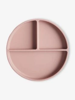 Assiette Compartimentée MUSHIE En Silicone Beige - Mushie -Vertbaudet Boutique assiette compartimentee mushie en silicone 3