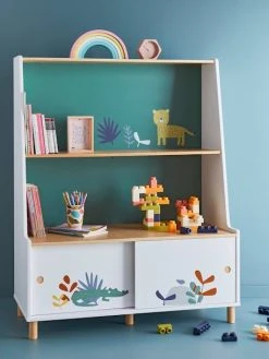 Bibliothèque Jungle Paradise Blanc - Vertbaudet 9 Bibliothèque Jungle Paradise Blanc - Vertbaudet -Vertbaudet Boutique bibliotheque jungle paradise 3