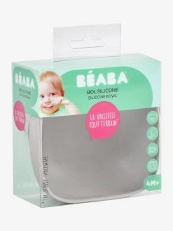 Bol En Silicone Avec Ventouse BEABA Gris - Beaba -Vertbaudet Boutique bol en silicone avec ventouse beaba 2