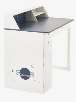 Bureau Enfant COSMOS Blanc Clair Uni Avec Decor - Vertbaudet -Vertbaudet Boutique bureau enfant cosmos 2