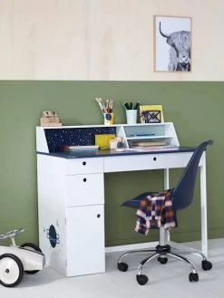 Bureau Enfant COSMOS Blanc Clair Uni Avec Decor - Vertbaudet -Vertbaudet Boutique bureau enfant cosmos 3