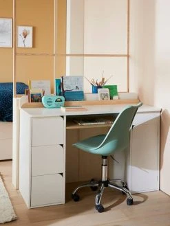 Bureau Enfant LIGNE ECLIPSE Blanc/bois - Vertbaudet -Vertbaudet Boutique bureau enfant ligne eclipse 2