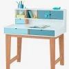 Bureau Enfant LIGNE OSLO Blanc/bleu/bois - Vertbaudet -Vertbaudet Boutique bureau enfant ligne oslo