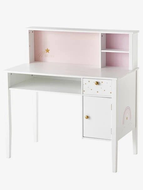 Bureau Enfant MAKE A WISH Blanc Clair Uni Avec Decor - Vertbaudet 4 Bureau Enfant MAKE A WISH Blanc Clair Uni Avec Decor - Vertbaudet – Image 2