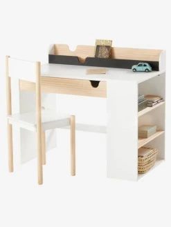 Bureau Enfant School Blanc - Bois - Vertbaudet -Vertbaudet Boutique bureau enfant school 2