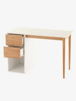 Bureau Ligne CHEVRONS Blanc/bois - Vertbaudet -Vertbaudet Boutique bureau ligne chevrons 3