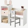 Bureau Maternelle BUNNY Blanc - Vertbaudet 1 Bureau Maternelle BUNNY Blanc - Vertbaudet -Vertbaudet Boutique bureau maternelle bunny