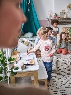 Bureau Maternelle ECOLIER Blanc - Vertbaudet -Vertbaudet Boutique bureau maternelle ecolier 4