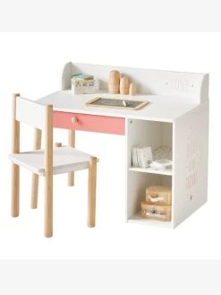 Bureau Maternelle LIGNE LÉA Blanc - Bois - Vertbaudet -Vertbaudet Boutique bureau maternelle ligne lea 2