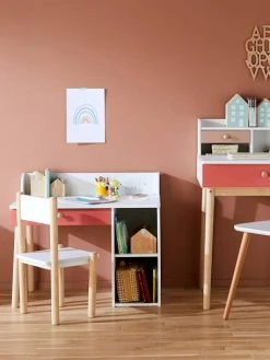 Bureau Maternelle LIGNE LÉA Blanc - Bois - Vertbaudet -Vertbaudet Boutique bureau maternelle ligne lea 4