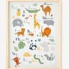 Cadre + Affiche Abécédaire Jungle Multicolore - Vertbaudet -Vertbaudet Boutique cadre affiche abecedaire jungle
