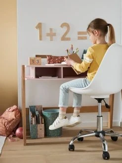 Chaise De Bureau Enfant à Roulettes Rose - Vertbaudet -Vertbaudet Boutique chaise de bureau enfant a roulettes 3