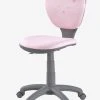 Chaise De Bureau Enfant à Roulettes Rose - Vertbaudet 1 Chaise De Bureau Enfant à Roulettes Rose - Vertbaudet -Vertbaudet Boutique chaise de bureau enfant a roulettes 6