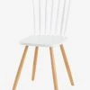 Chaise Enfant Basic, Assise H 45 Cm Blanc/bois - Vertbaudet -Vertbaudet Boutique chaise enfant basic assise h 45 cm