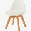 Chaise Maternelle Scandinave, Assise H 31,5 Cm Blanc - Vertbaudet