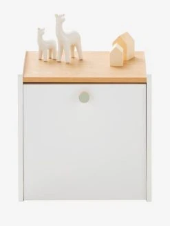 Chevet Avec Bac à Roulettes LIGNE CONFETTI Blanc - Vertbaudet -Vertbaudet Boutique chevet avec bac a roulettes ligne confetti 2