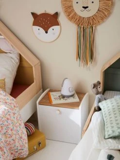 Chevet Avec Bac à Roulettes LIGNE CONFETTI Blanc - Vertbaudet -Vertbaudet Boutique chevet avec bac a roulettes ligne confetti 3