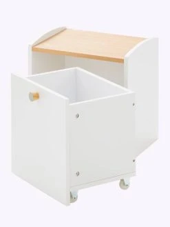 Chevet Avec Bac à Roulettes LIGNE CONFETTI Blanc - Vertbaudet -Vertbaudet Boutique chevet avec bac a roulettes ligne confetti 5