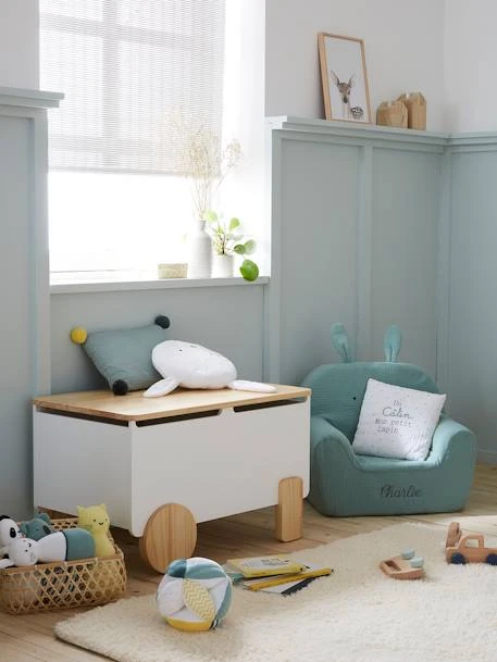 Coffre à Jouets LIGNE ROLLIE Blanc Clair Uni - Vertbaudet 5 Coffre à Jouets LIGNE ROLLIE Blanc Clair Uni - Vertbaudet – Image 3