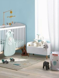 Coffre à Livres LIGNE CONFETTI Blanc/bois - Vertbaudet -Vertbaudet Boutique coffre a livres ligne confetti 3