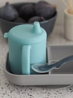 Coffret D’apprentissage 3 Pièces BEABA En Silicone Rose - Beaba -Vertbaudet Boutique coffret dapprentissage 3 pieces beaba en silicone 2