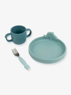 Coffret Repas 3 Pièces DONE BY DEER Peekaboo Deer Friends En Silicone Bleu - Done By Deer -Vertbaudet Boutique coffret repas 3 pieces done by deer peekaboo deer friends en silicone 4