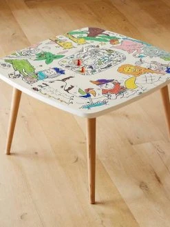 Coloritable La Savane LES DRÔLES DE BOUILLES Blanc - 999 -Vertbaudet Boutique coloritable la savane les droles de bouilles 2