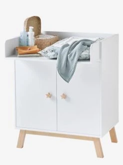 Commode à Langer Avec Placard LIGNE GRANDE OURSE Blanc - Vertbaudet