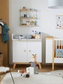 Commode à Langer Avec Placard LIGNE GRANDE OURSE Blanc - Vertbaudet -Vertbaudet Boutique commode a langer avec placard ligne grande ourse 5