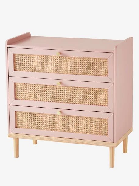 Commode En Cannage LIGNE POÉSIE Rose - Vertbaudet 3 Commode En Cannage LIGNE POÉSIE Rose - Vertbaudet