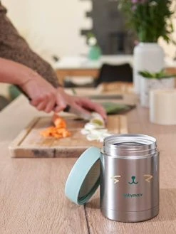 Contenant Isotherme Inox BABYMOOV EAT’S ISY Bleu Gris - Babymoov