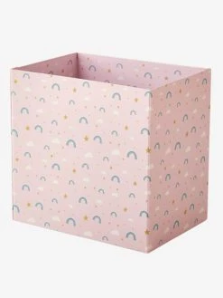 Corbeille En Carton Pliable Arc-en-ciel Rose - Vertbaudet -Vertbaudet Boutique corbeille en carton pliable arc en ciel 4