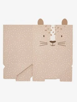 Corbeille En Carton Pliable Tigre Beige - Vertbaudet -Vertbaudet Boutique corbeille en carton pliable tigre 2