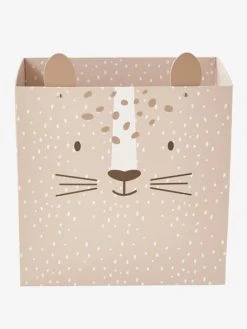 Corbeille En Carton Pliable Tigre Beige - Vertbaudet