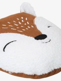 Coussin Cerf Sherpa Et Velours Côtelé Beige / Marron - Vertbaudet -Vertbaudet Boutique coussin cerf sherpa et velours cotele 2