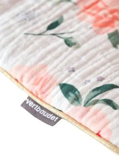 Couverture Bébé Jersey/gaze De Coton EAU DE ROSE Rose - Vertbaudet -Vertbaudet Boutique couverture bebe jerseygaze de coton eau de rose 4